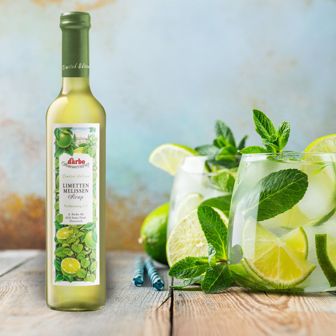 Limetten-Holunder-Ingwer Limonade