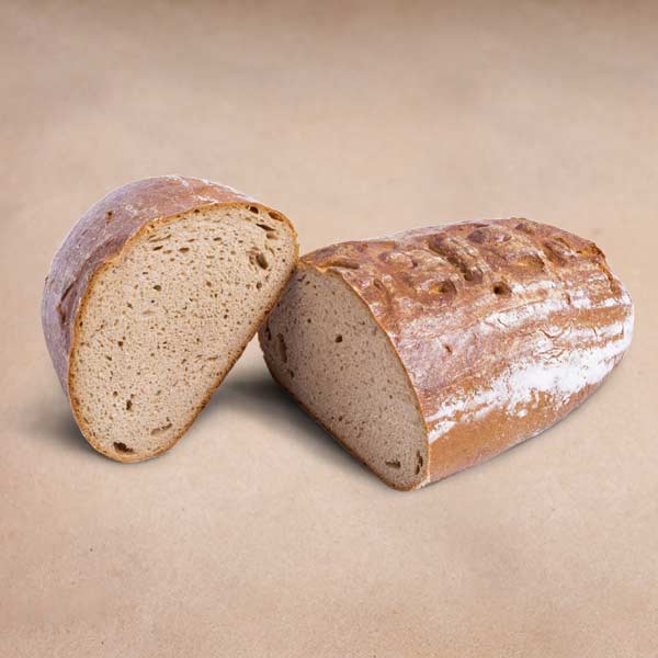 Brot aus puren, ursprünglichen Zutaten, gebacken wie früher